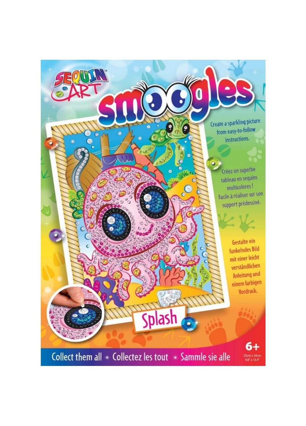 Набір для творчості SMOOGLES Восьминіг (SA1813) Sequin Art (254068568)