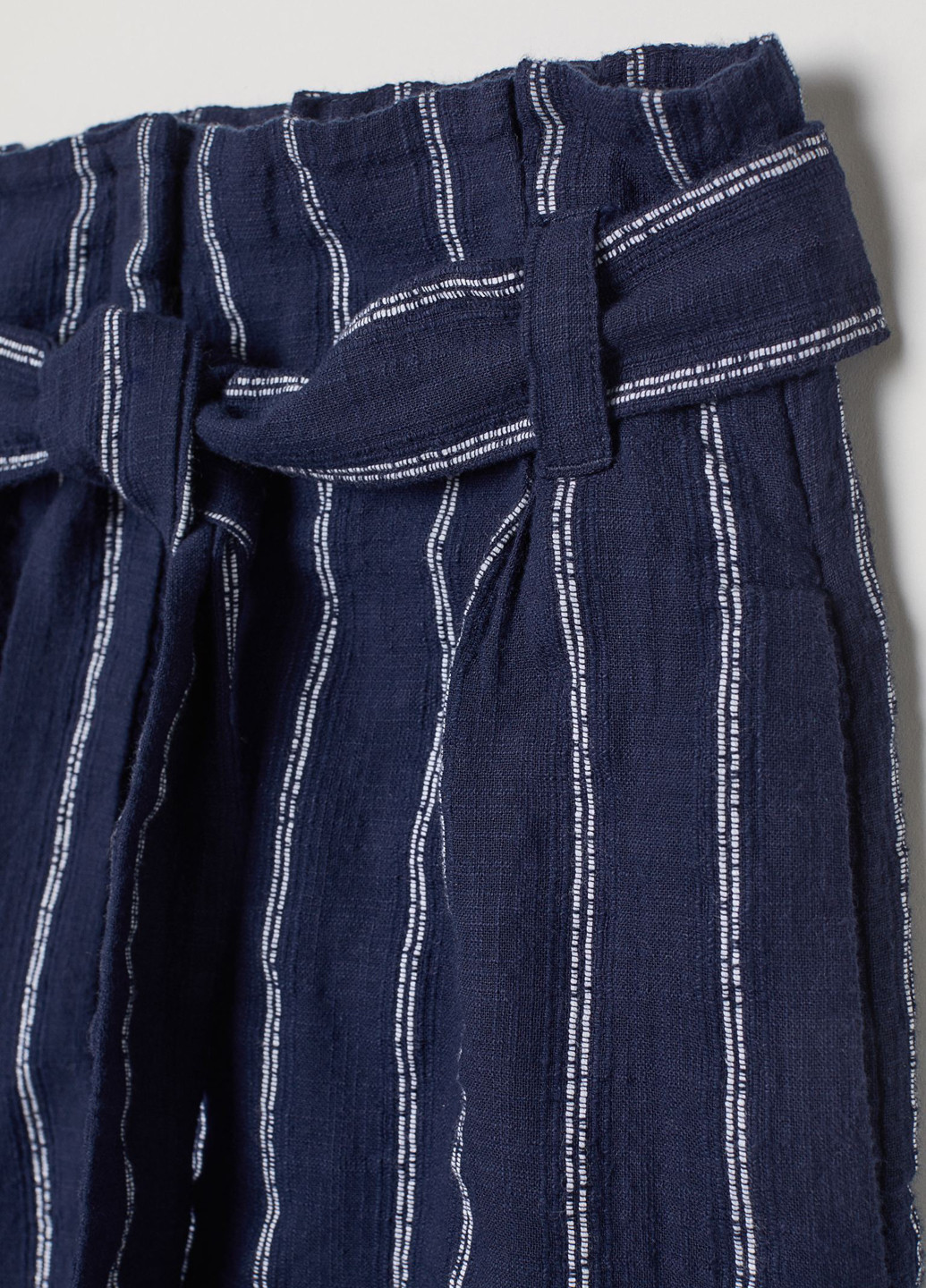 Темно-синяя кэжуал в полоску юбка H&M