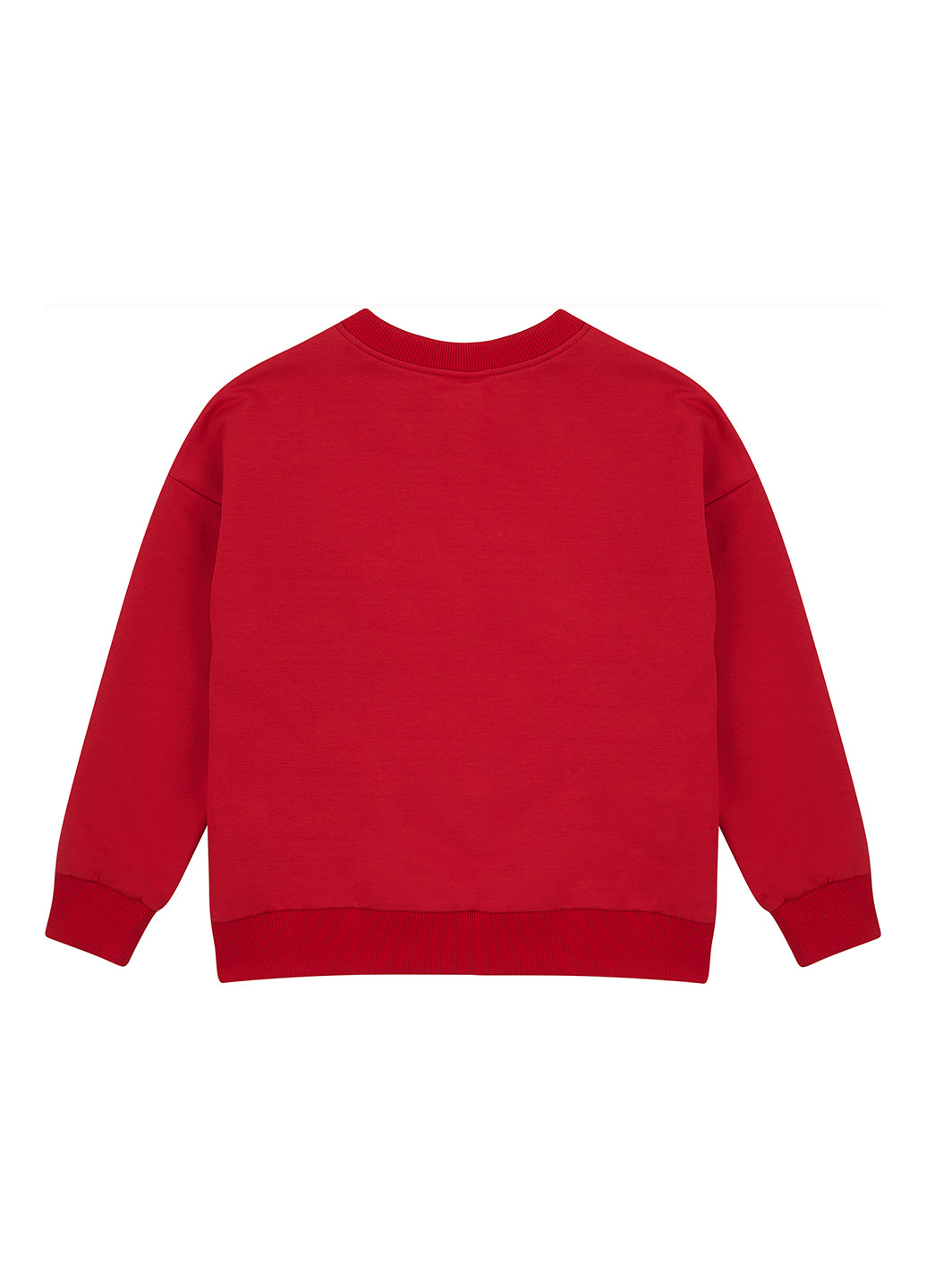 Garnamama світшот однотонний червоний кежуал бавовна