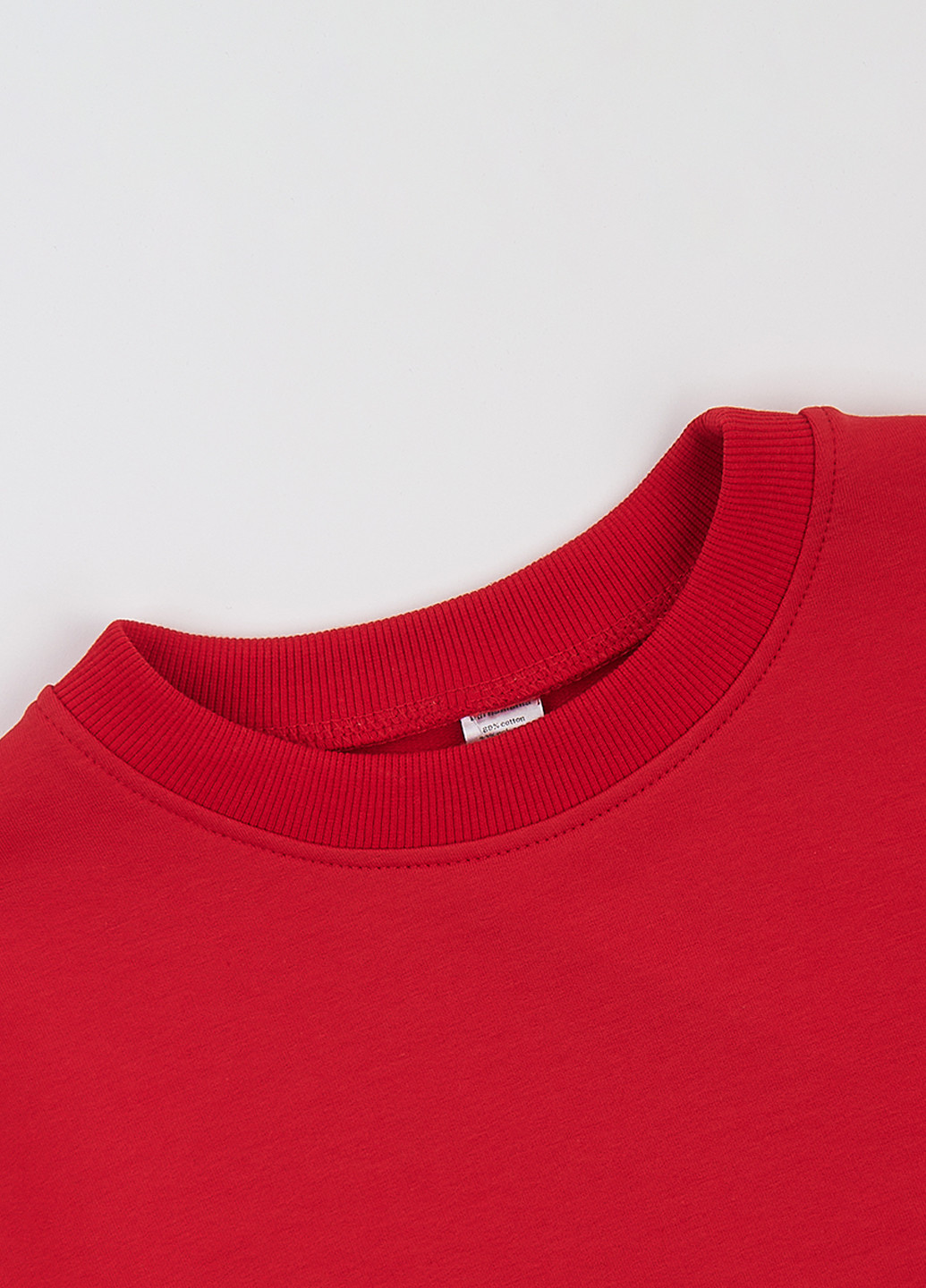 Garnamama світшот однотонний червоний кежуал бавовна