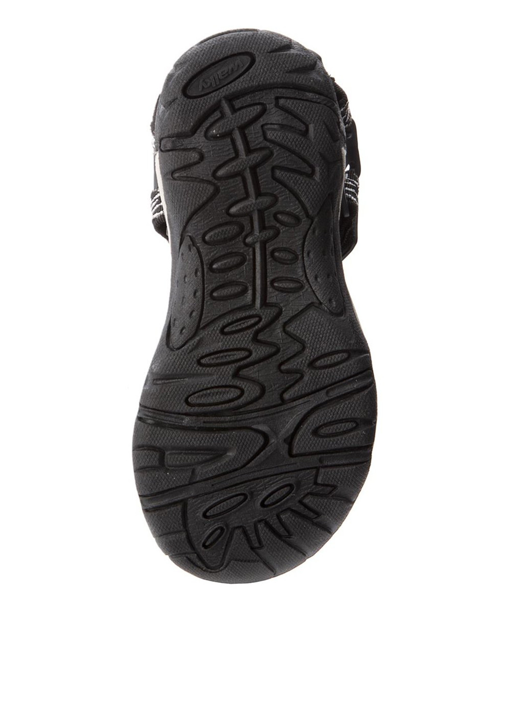Черные кэжуал сандалі cp69-644 Walky на липучке
