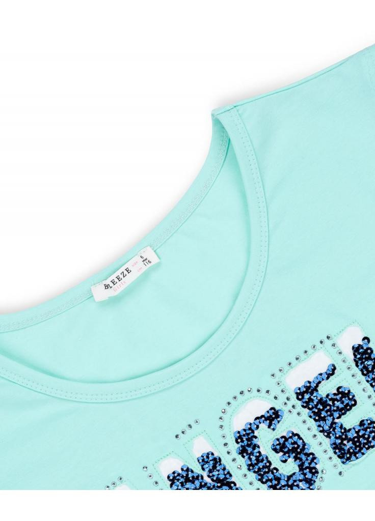 Синее платье с топом "angel" (10254-134g-green) Breeze (205765595)