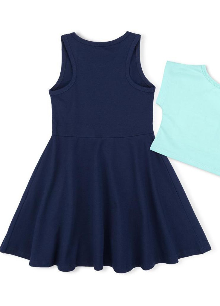 Синее платье с топом "angel" (10254-134g-green) Breeze (205765595)