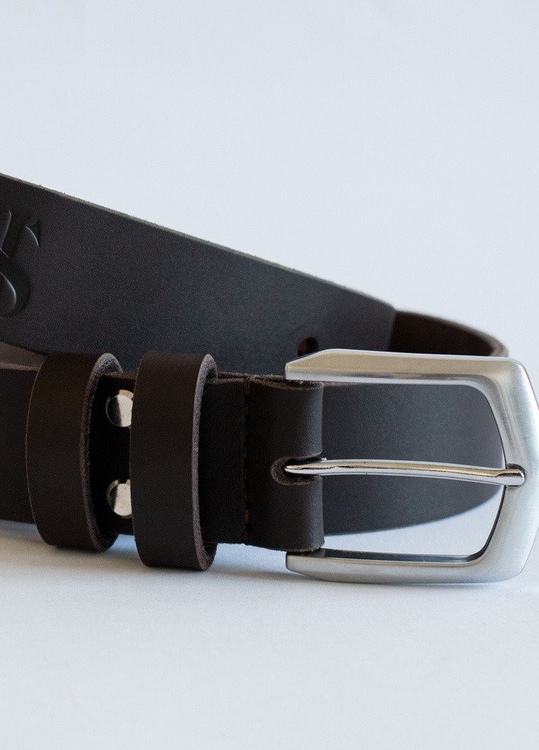 Ремінь шкіряний коньяк з латунною пряжкою SD Leather (256442851)