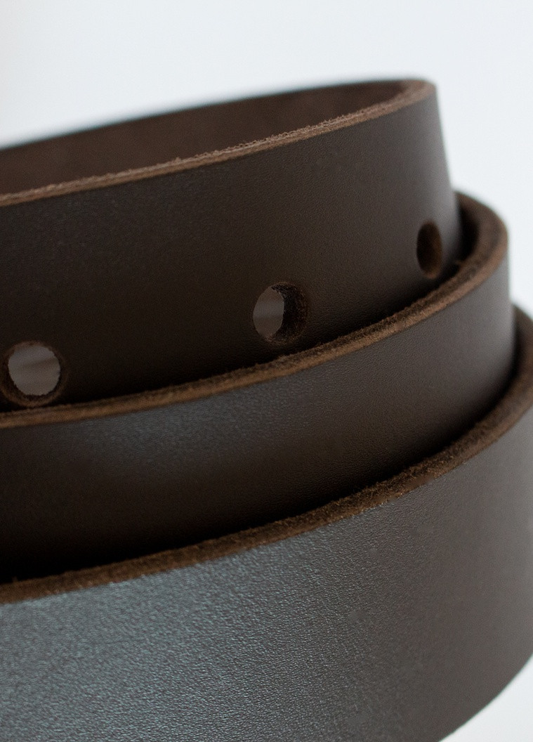 Ремінь шкіряний коньяк з латунною пряжкою SD Leather (256442851)