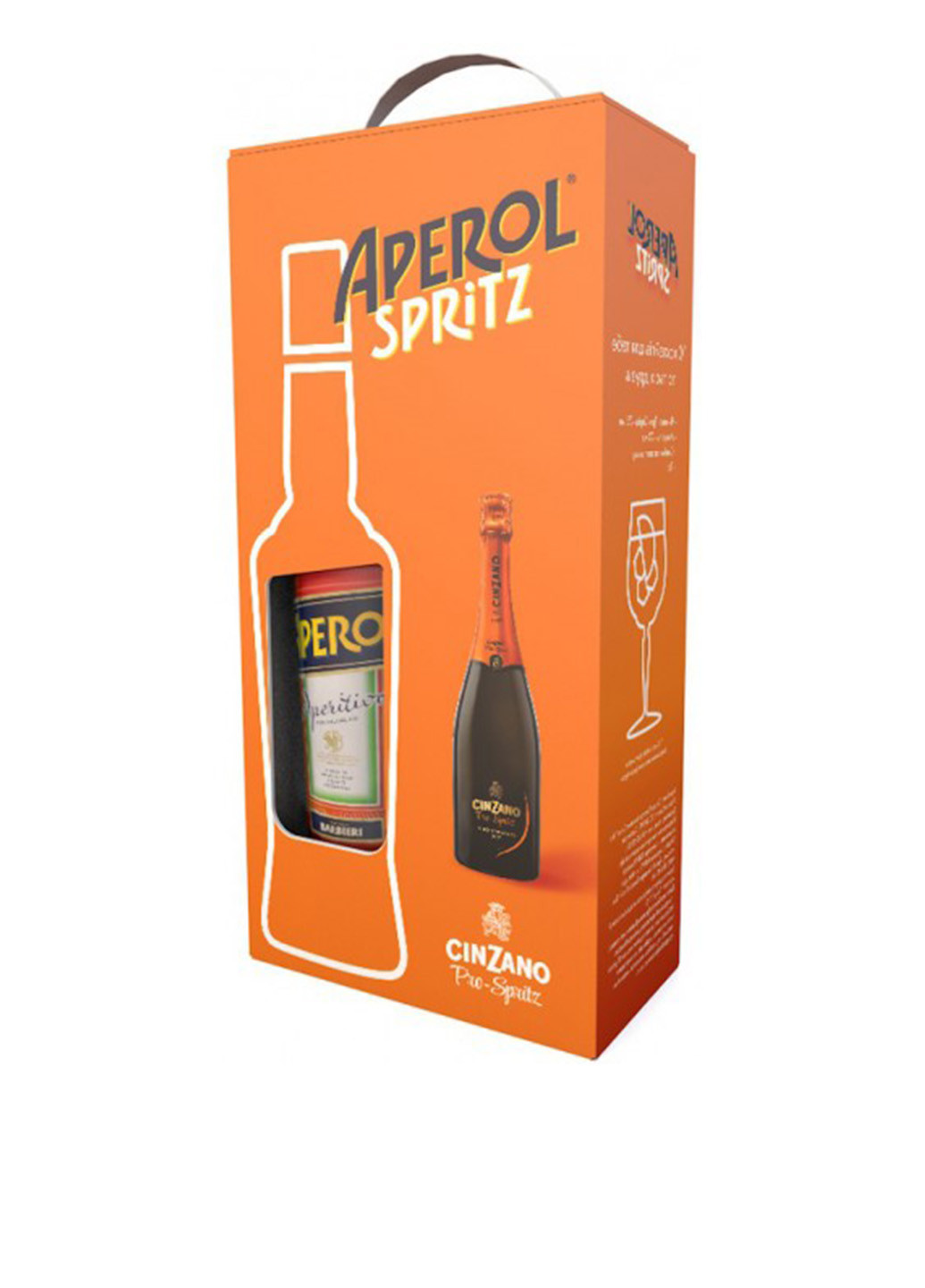 Набір №23 Лікер APEROL APERETIVO, 0.7л + Вино ігристе біле сухе CINZANO PRO-SPRITZ, 0.75л Aperol & Cinzano (179436793)
