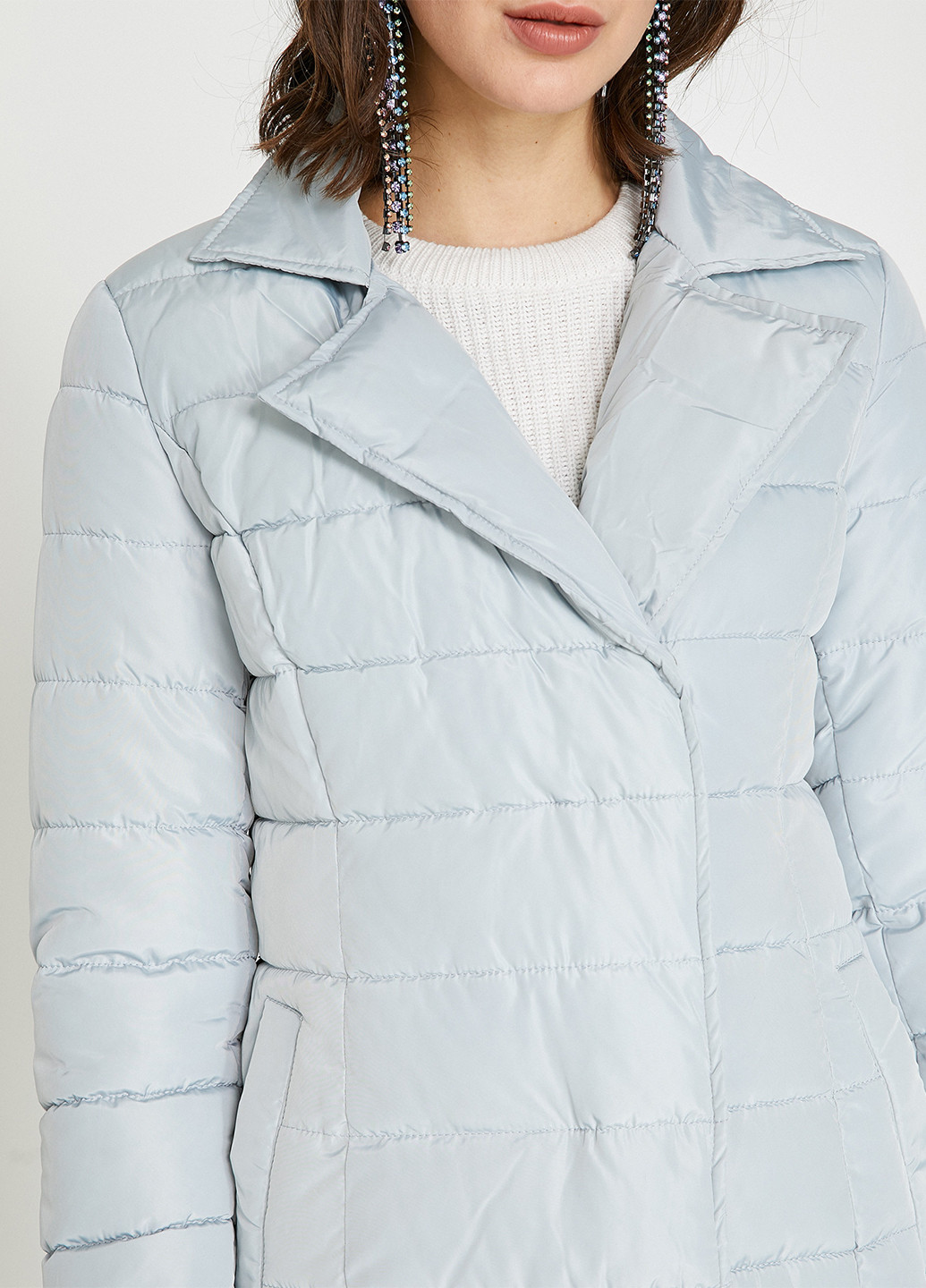 Голубая зимняя куртка KOTON