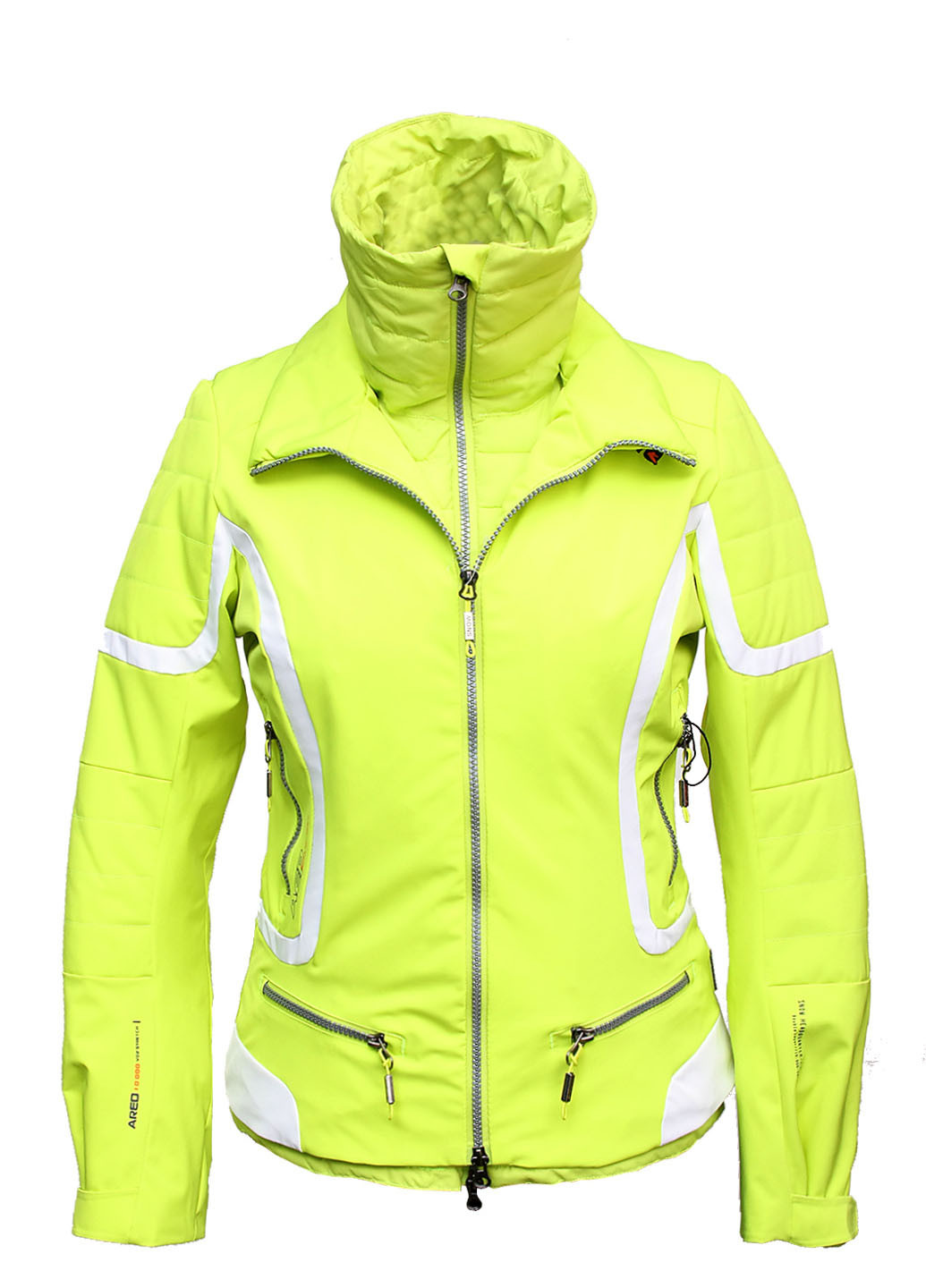 Салатовая демисезонная куртка лыжная Snow Headquarter
