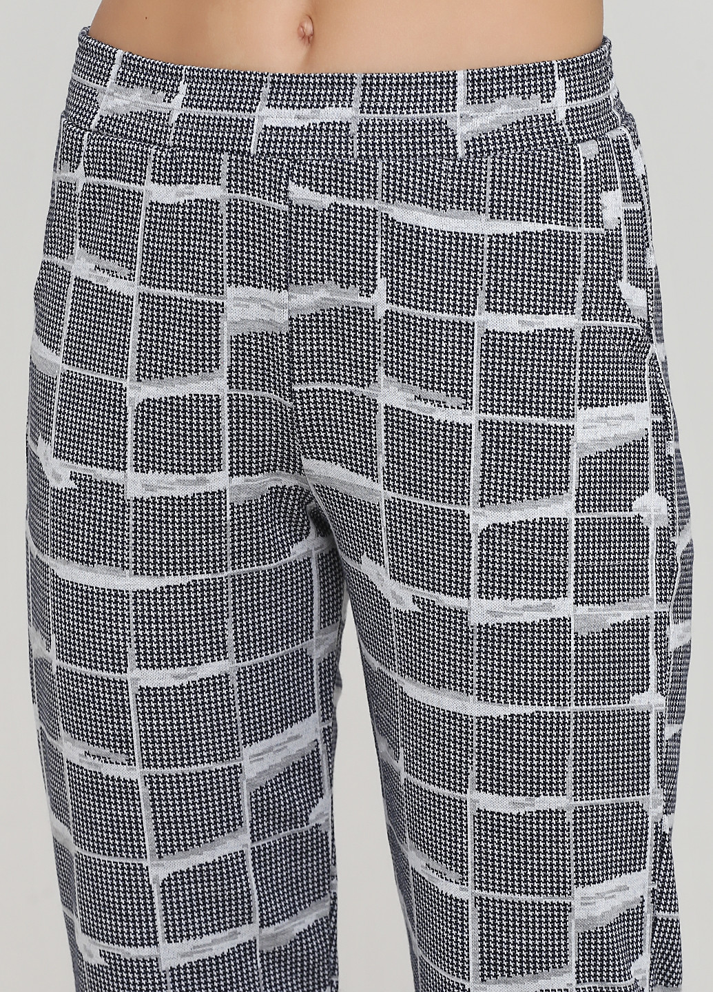 Чорно-білий демісезонний комплект (світшот, штани) Cotpark