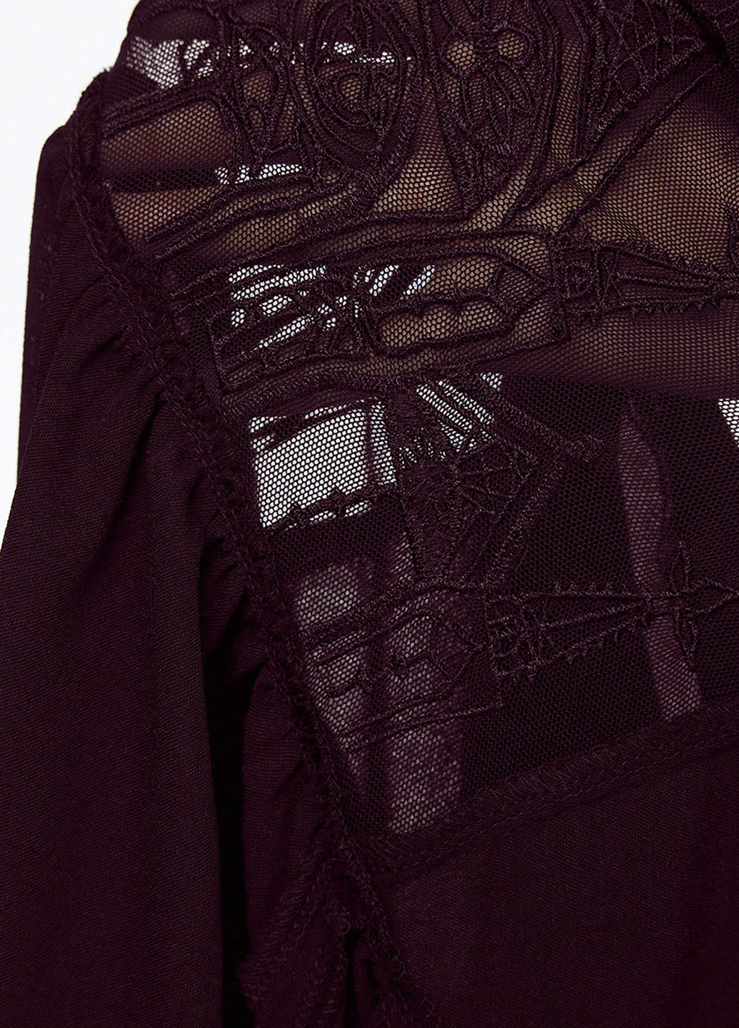 Темно-бордовое карнавальный, вечернее платье с открытыми плечами SHEIN однотонное