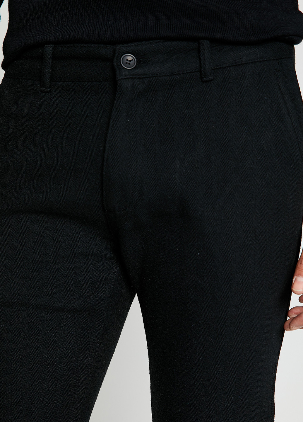 Черные кэжуал зимние прямые брюки KOTON
