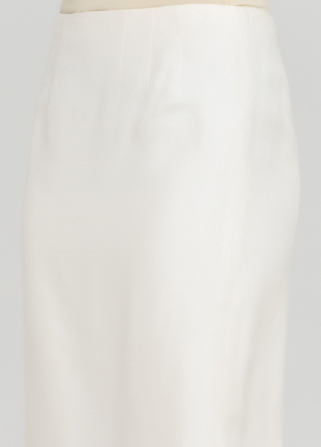 Молочная кэжуал однотонная юбка The J. Peterman Company карандаш