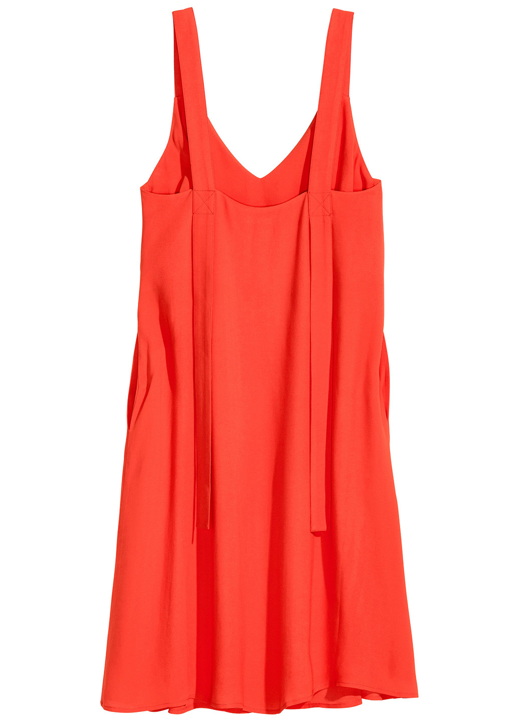 Красное кэжуал платье а-силуэт H&M