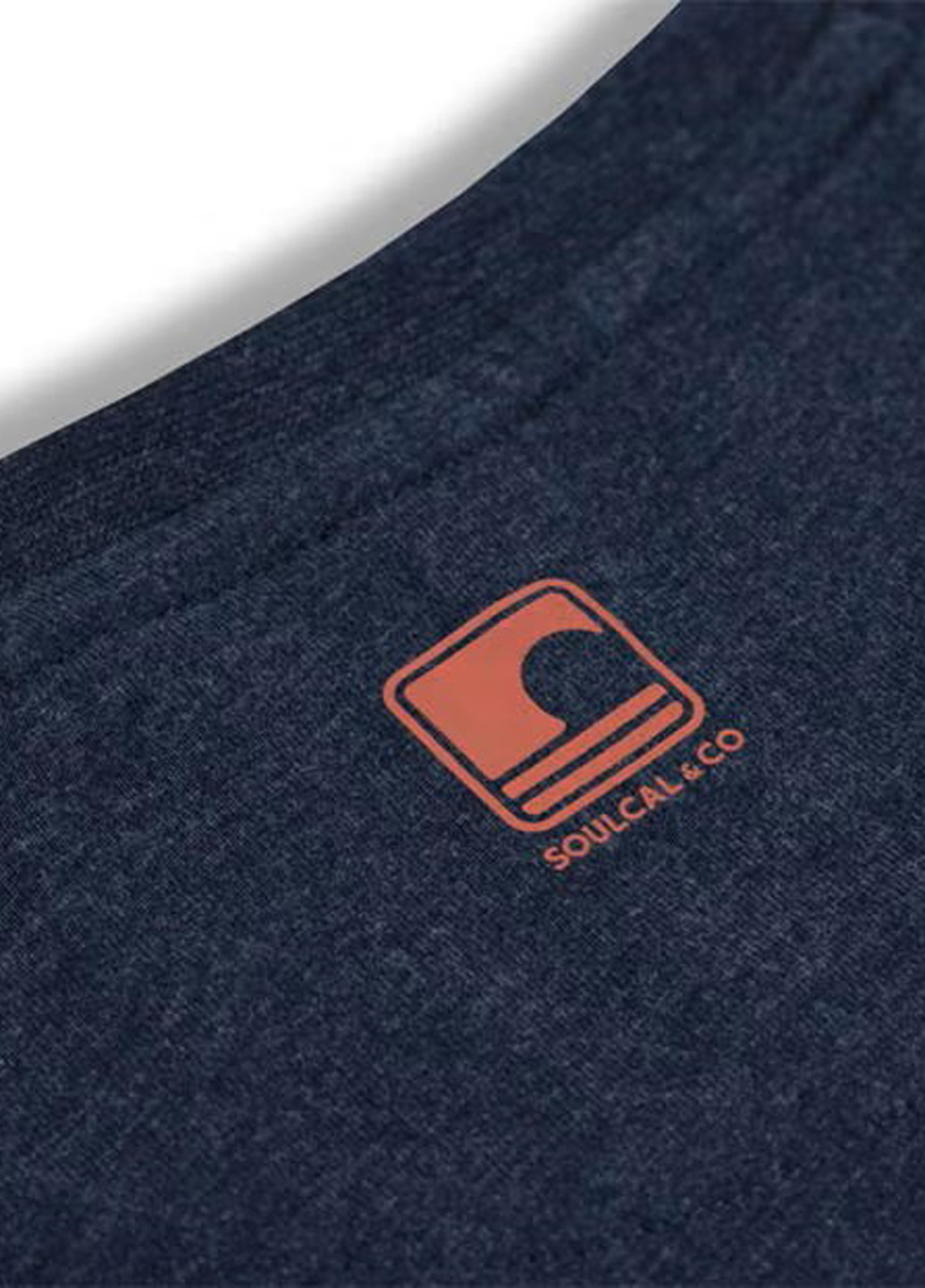 Серо-синяя футболка Soulcal & Co
