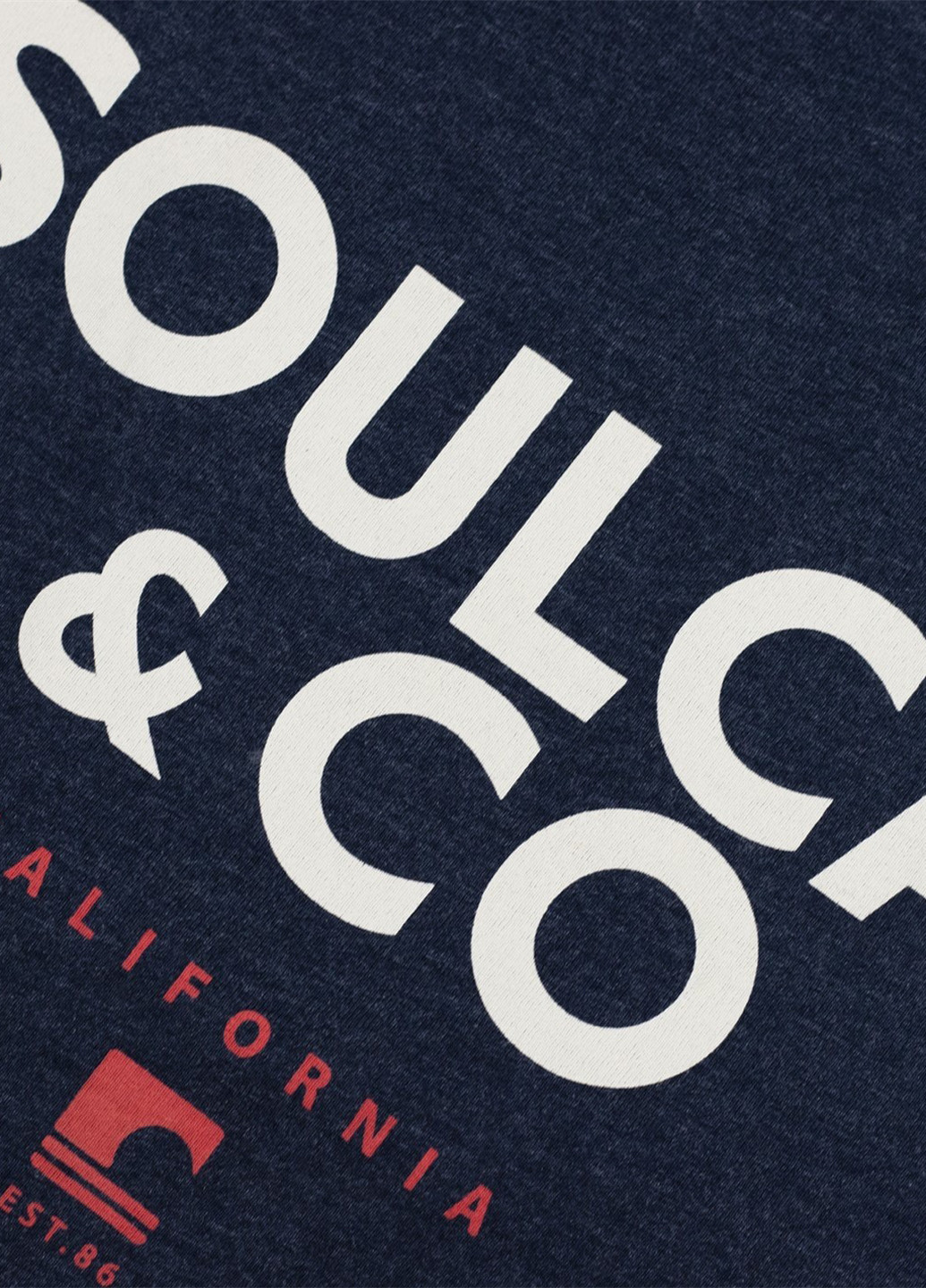 Серо-синяя футболка Soulcal & Co