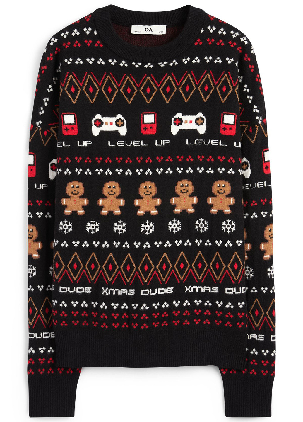 Черный зимний джемпер джемпер C&A