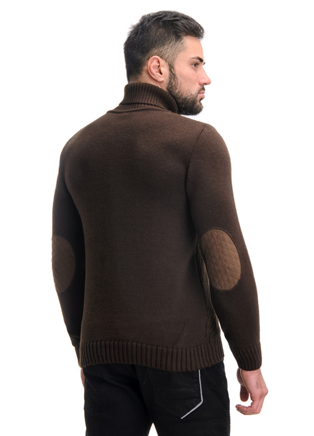Темно-коричневый демисезонный свитер SVTR