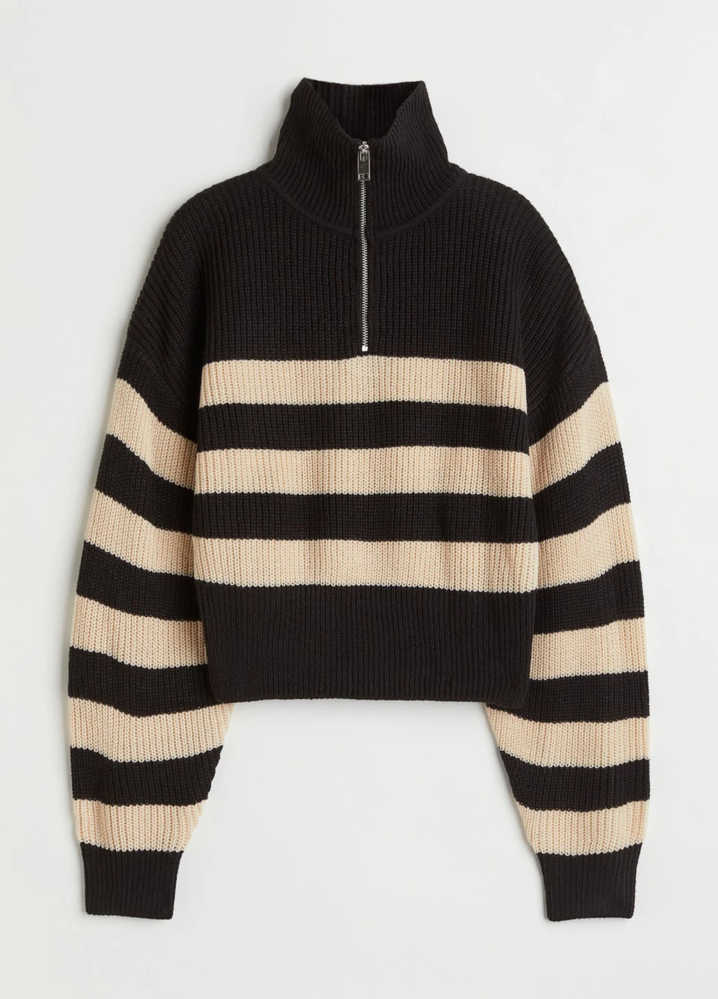 Черный демисезонный свитер H&M