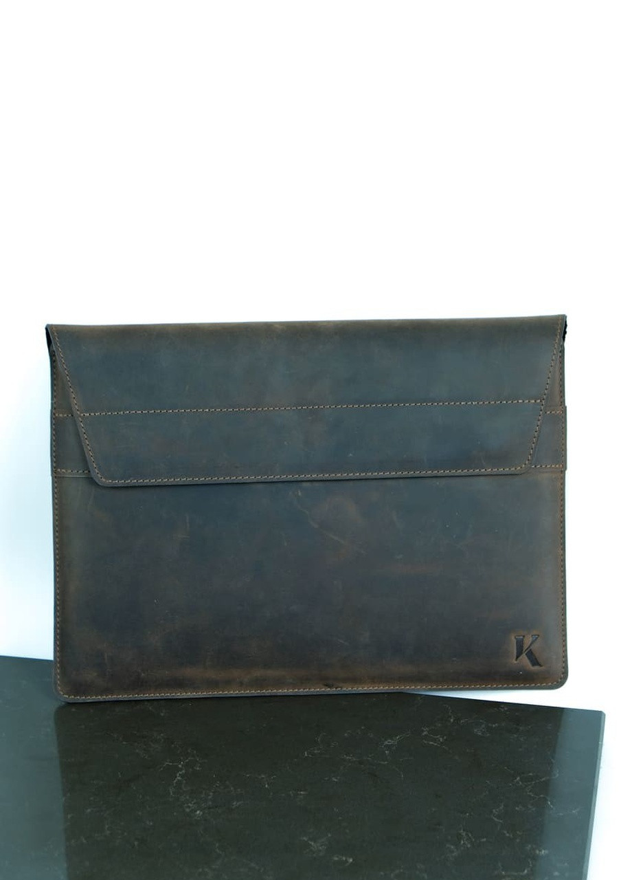 Кожаный чехол для MacBook Air/Pro 13. Кейс из натуральной кожи для Макбука Эир/Про коричневый винтажный. Папка на магнитах Kozhanty (232535120)