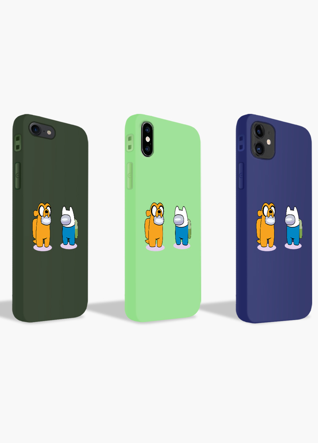 Чохол силіконовий Apple Iphone 8 plus Амонг Ас Час пригод (Among Us Adventure Time) (6154-2414) MobiPrint (219565669)