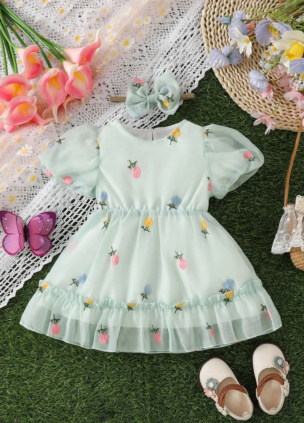 М'ятна сукня SHEIN (325078202)