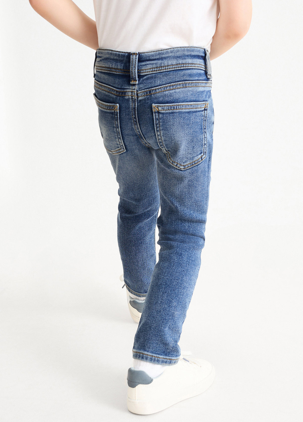 Синие демисезонные скинни джинсы C&A