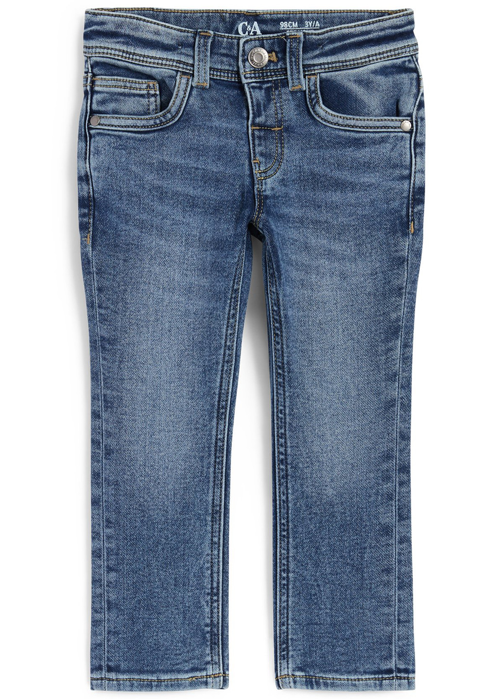 Синие демисезонные скинни джинсы C&A