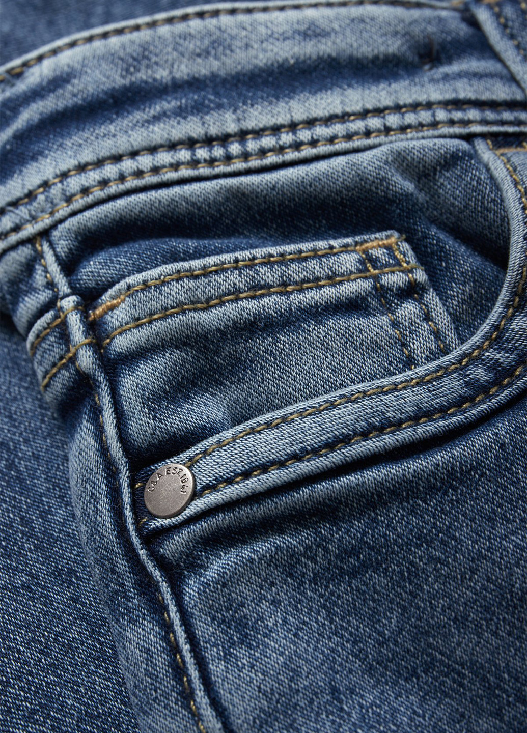 Синие демисезонные скинни джинсы C&A