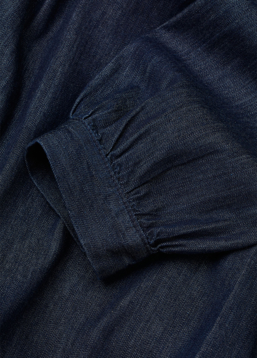 Темно-синее джинсовое, кэжуал платье H&M однотонное