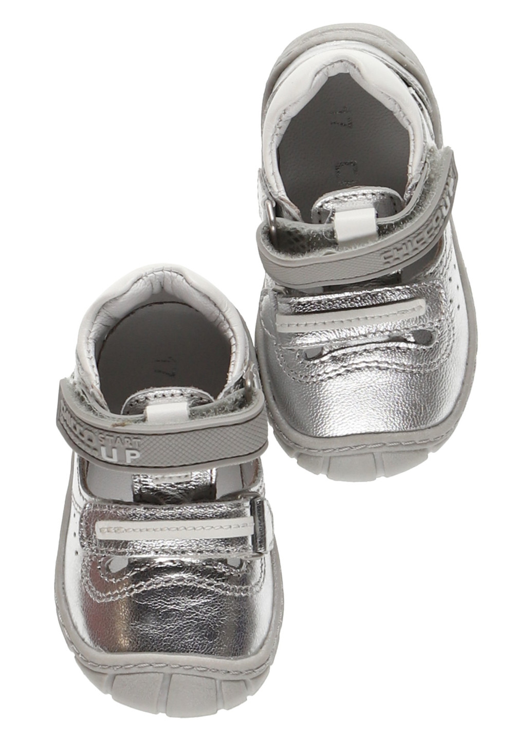 Серые мокасини Chicco на липучке