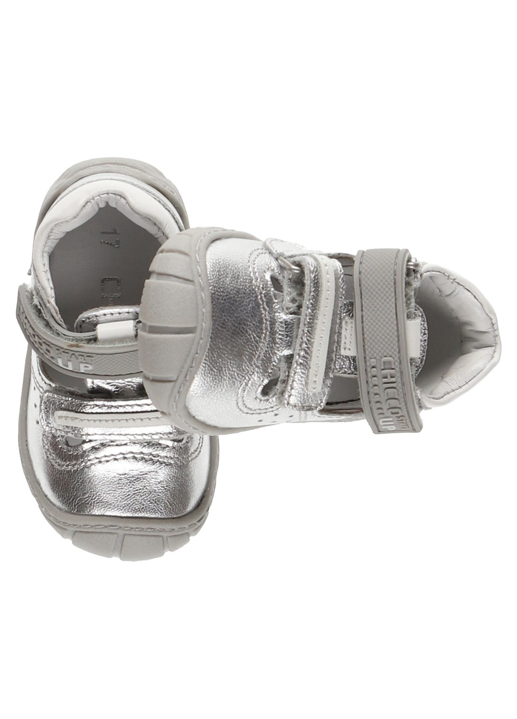 Серые мокасини Chicco на липучке