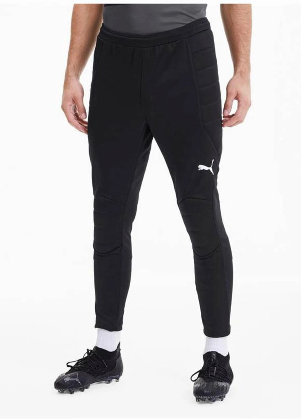 Черные спортивные демисезонные брюки зауженные Puma