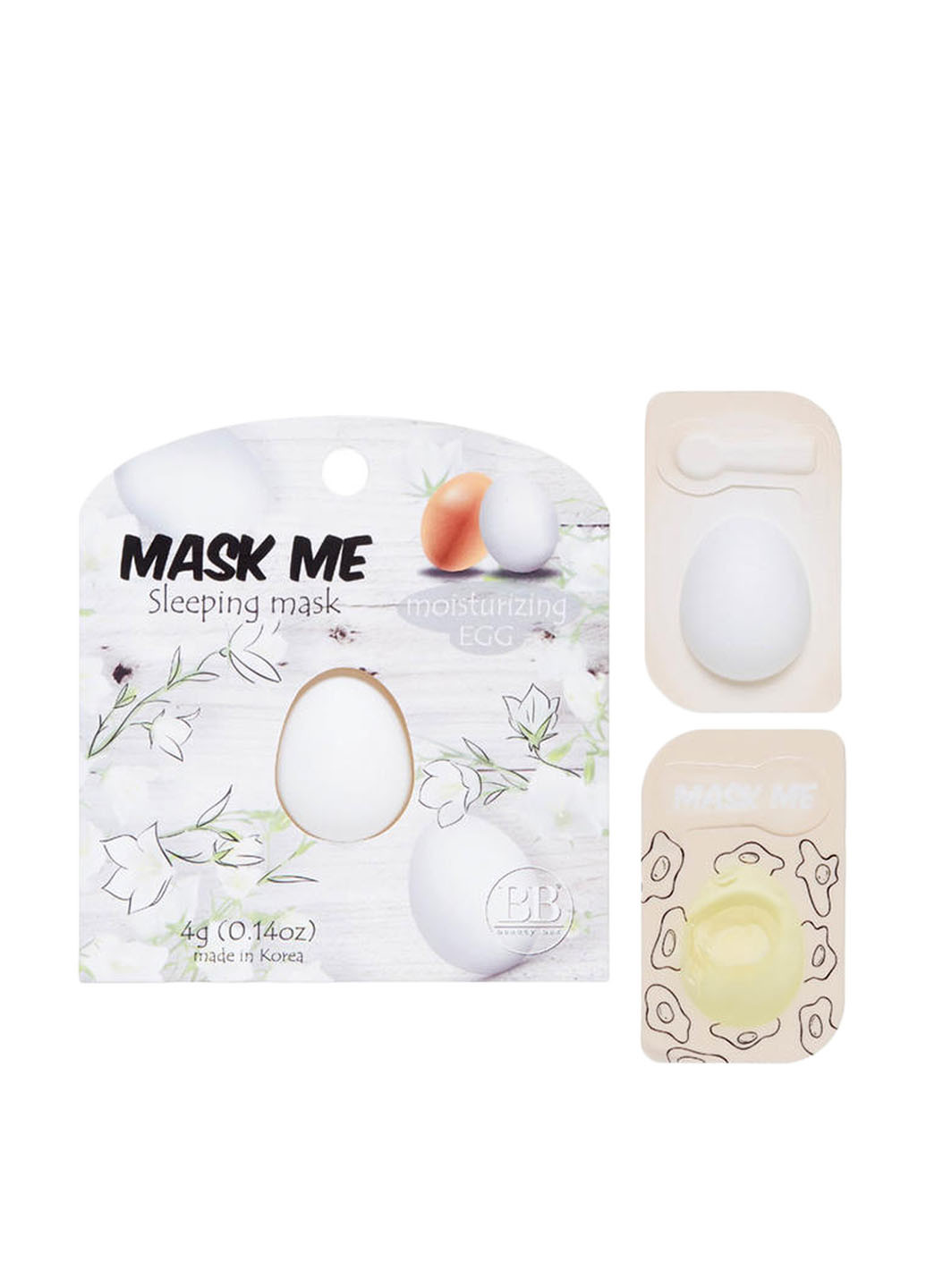 Маска нічна зволожуюча для обличчя "Яєчна" Sleeping Mask 4 г Beauty Bar (88101912)