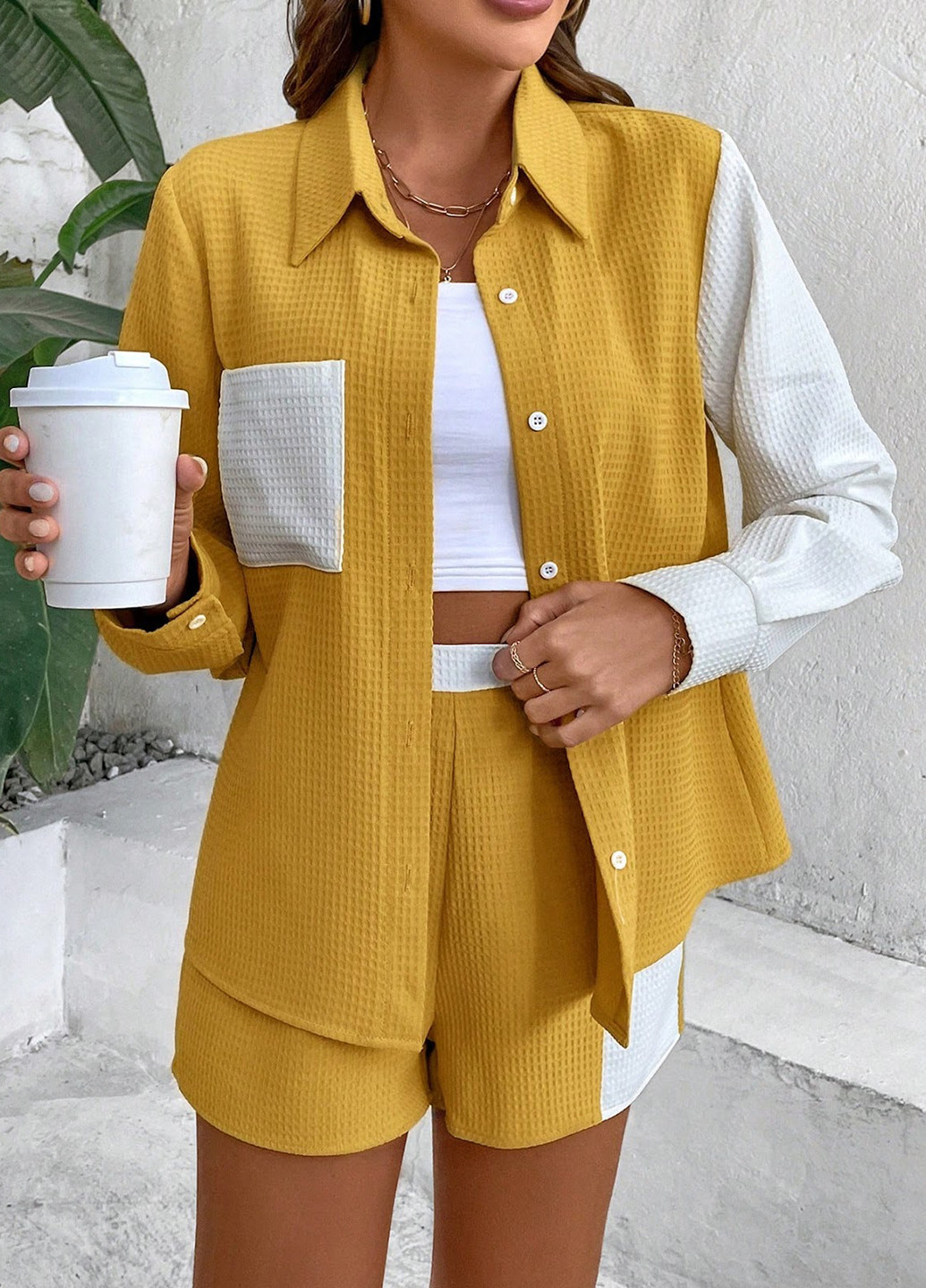 Костюм (рубашка, шорты) SHEIN (330749539)