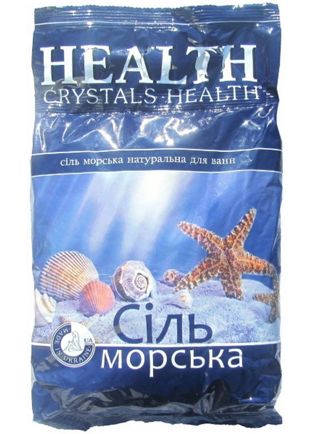 Сіль морька натуральна для ванни 1000 г Crystals Health (224999782)