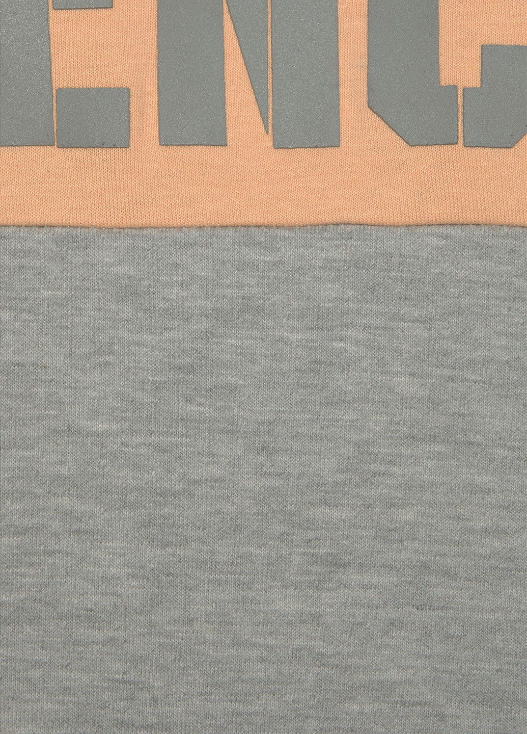 Свитшот Bench - Прямой крой меланж серый спортивный хлопок, трикотаж - (186375480)