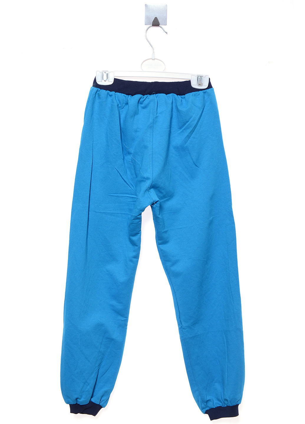 Голубые спортивные демисезонные брюки с высокой талией My Koala