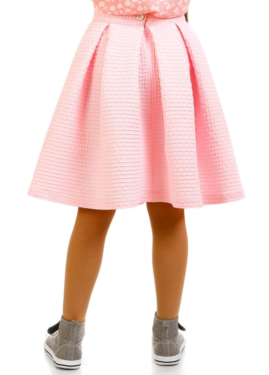 Розовая кэжуал однотонная юбка Kids Couture миди
