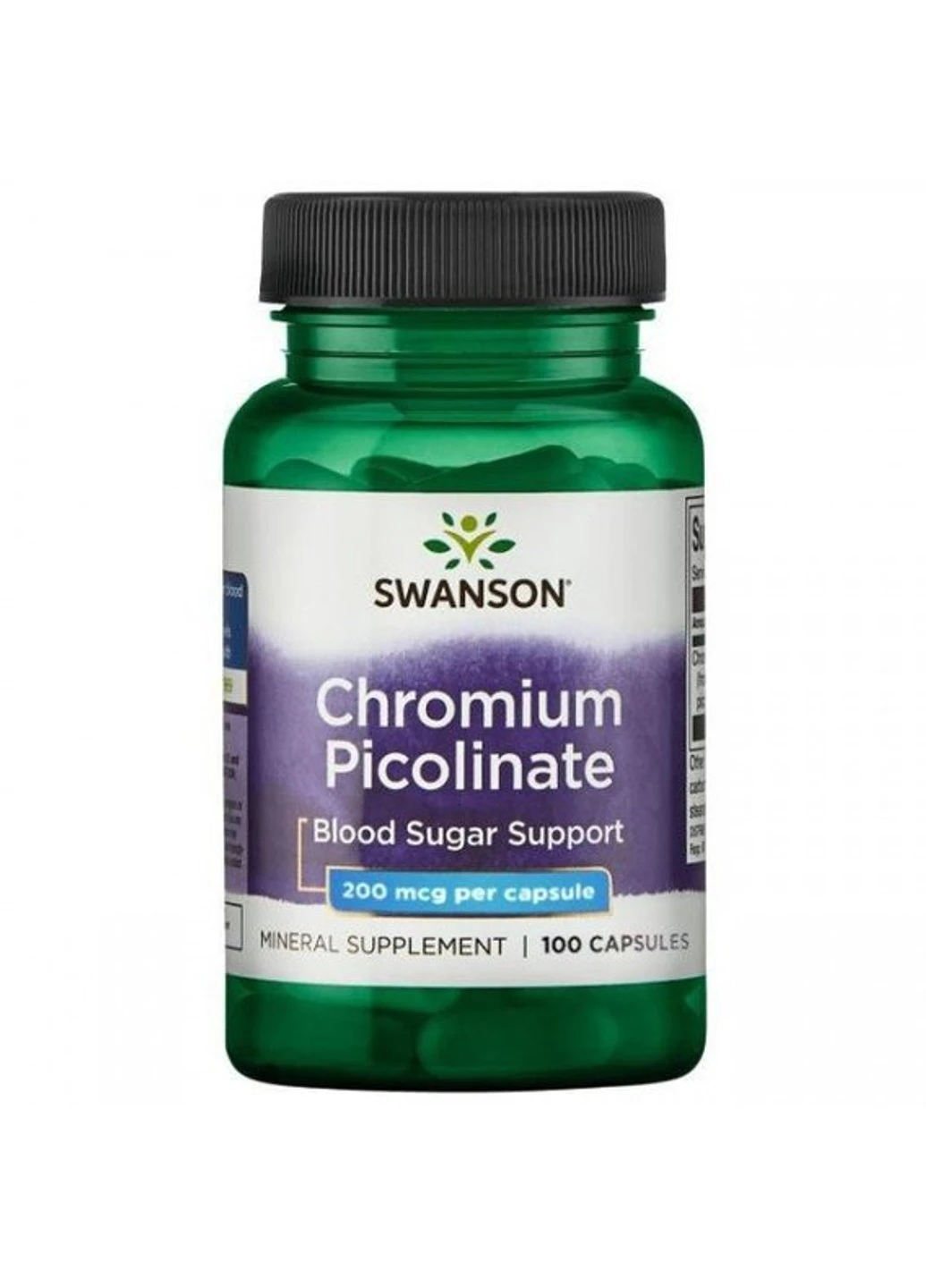 Хром піколінат Chromium Picolinate 200 mg 200 капсул Swanson (255408852)