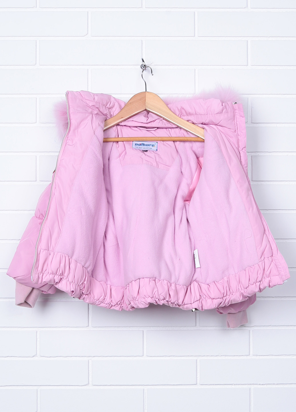 Рожевий демісезонний комплект (куртка, комбінезон) Palhare
