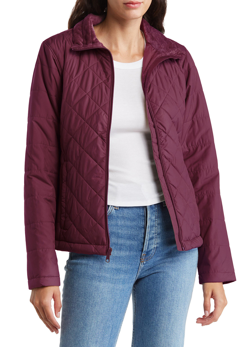 Вишневая демисезонная куртка Columbia