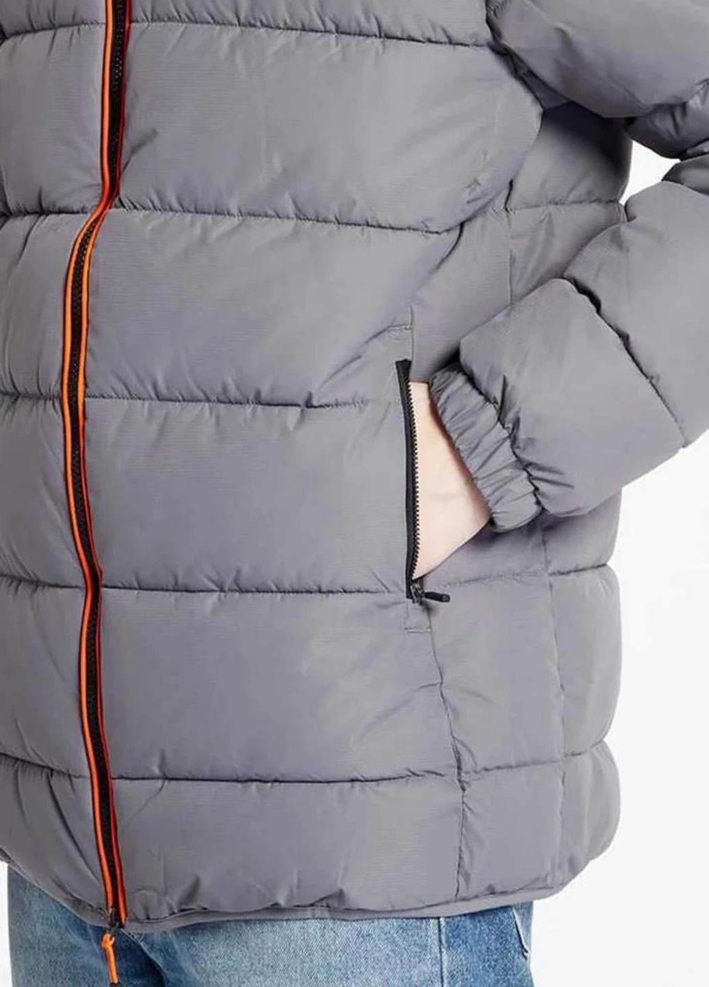 Серая демисезонная куртка sht19084-109 Ellesse GERANA PADDED