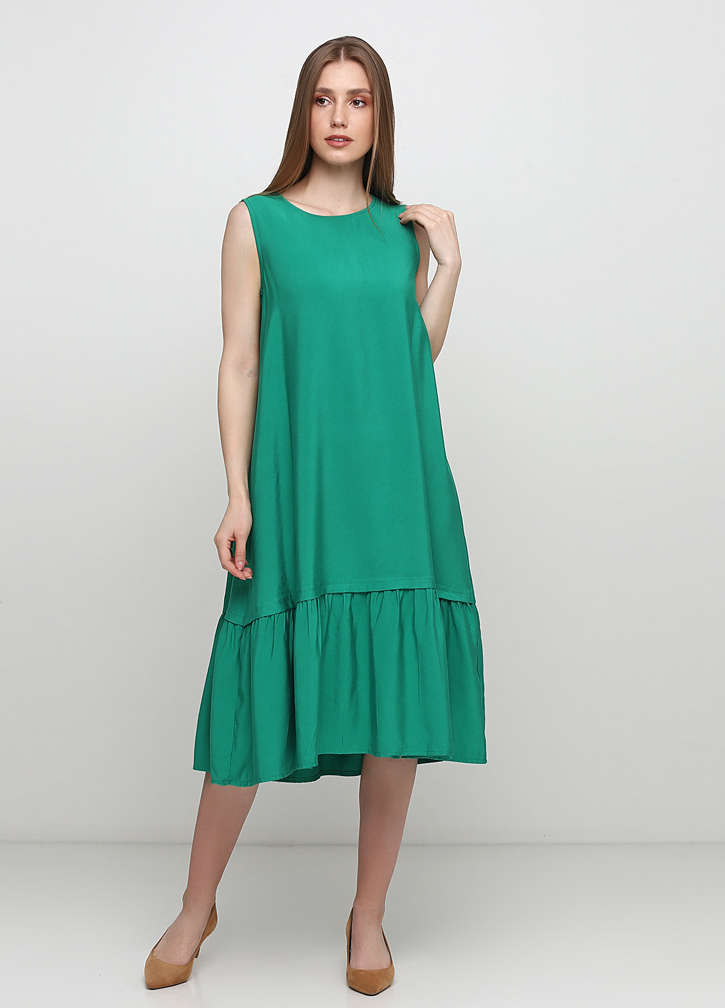 Зелена кежуал сукня а-силует New Collection однотонна