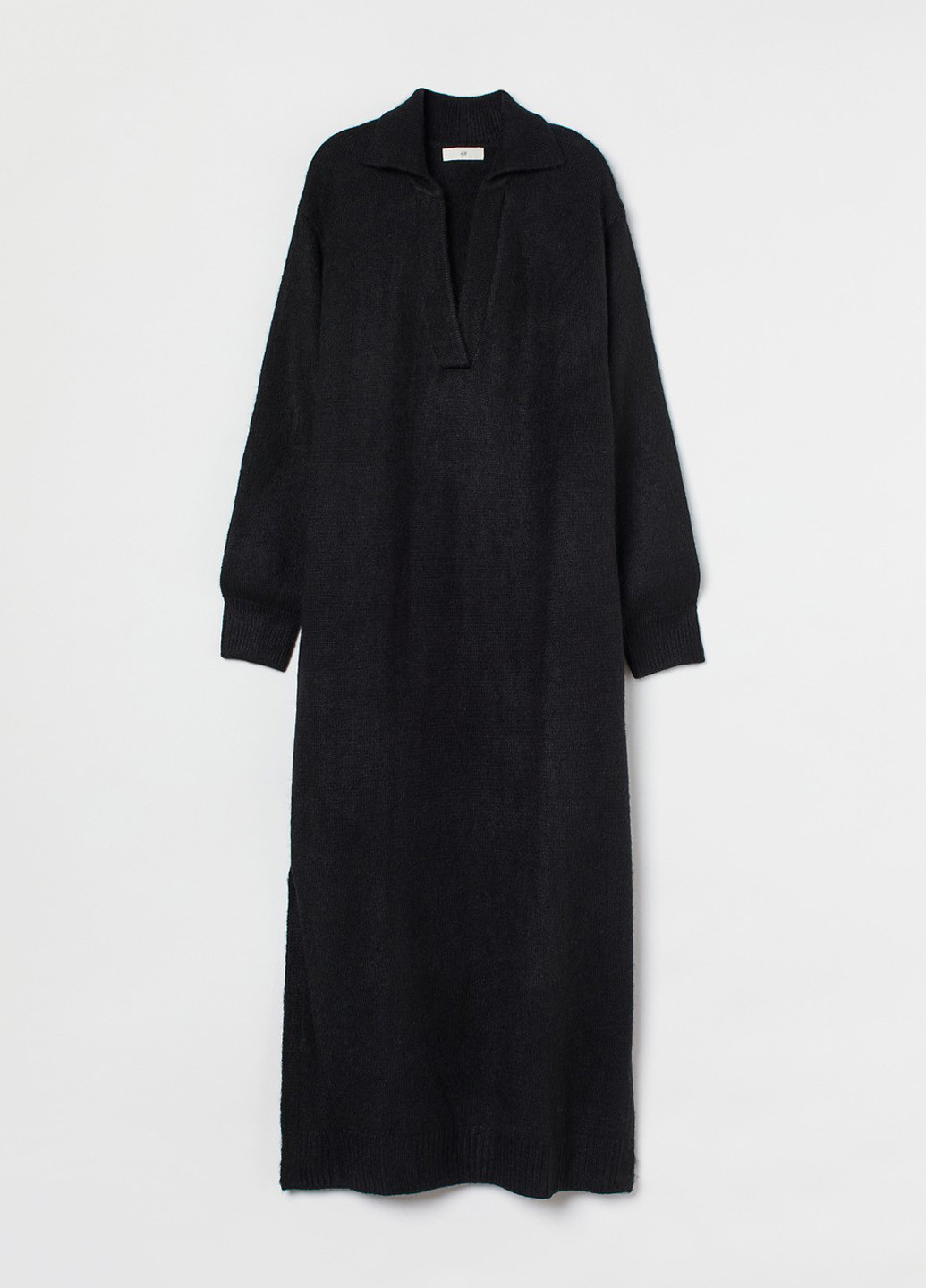 Чорна кежуал сукня сукня светр H&M однотонна
