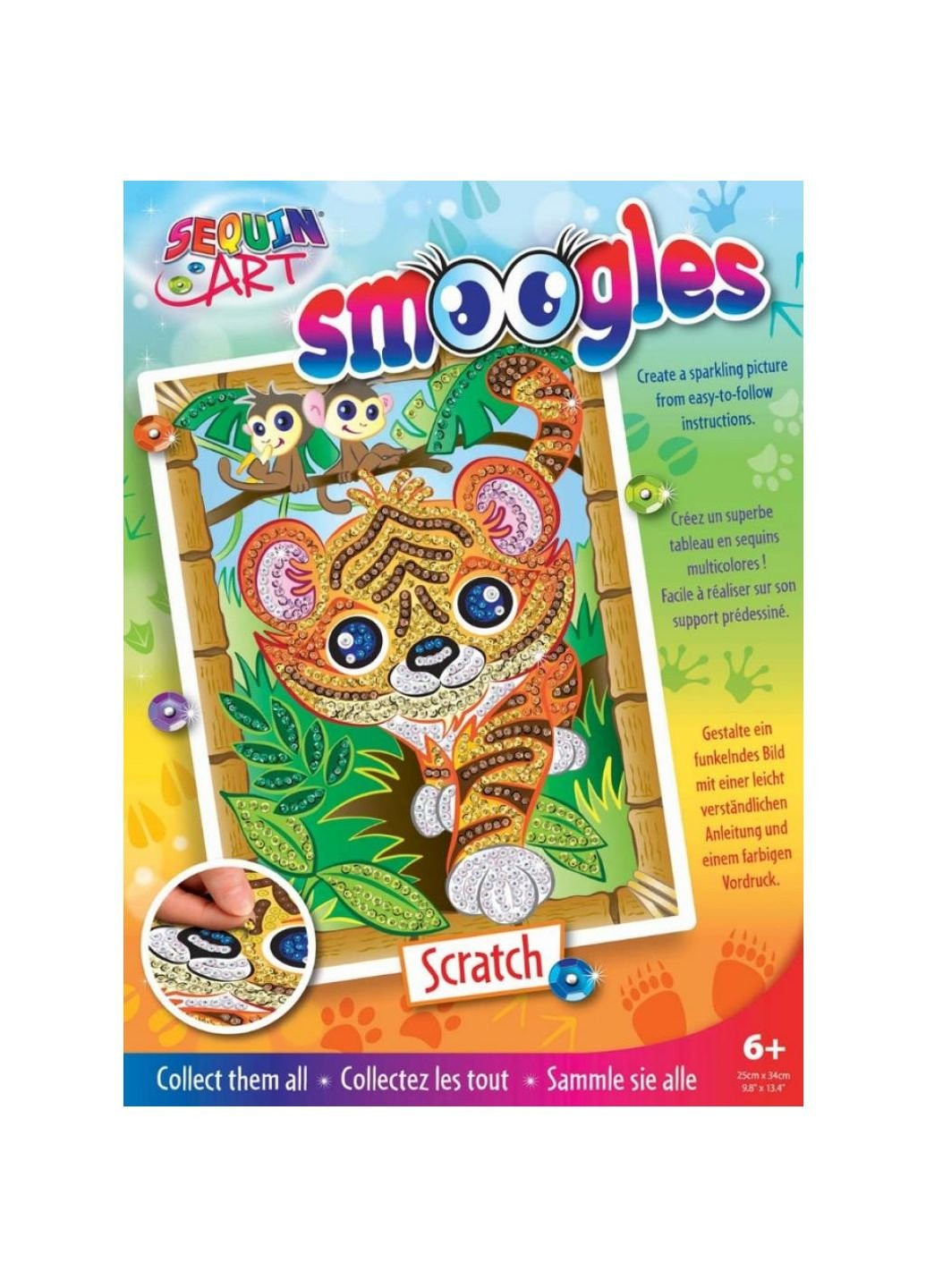 Набір для творчості SMOOGLES Тигр (SA1815) Sequin Art (254073710)