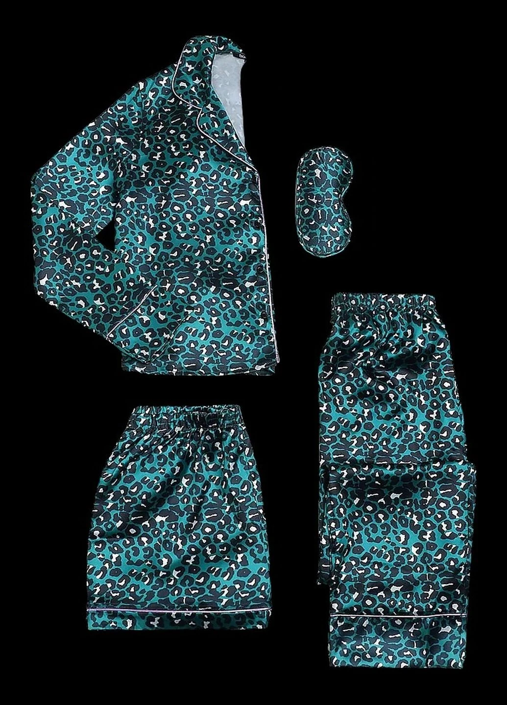 Зеленая всесезон пижама Boohoo