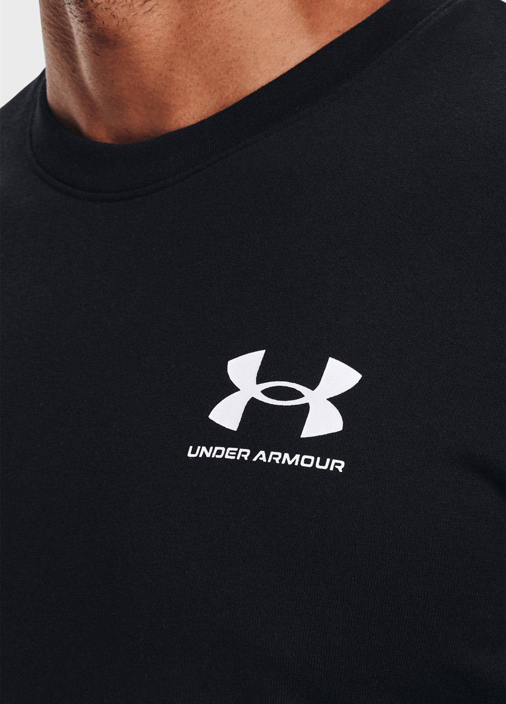 Чорний світшот Under Armour логотип без декору (315696974)