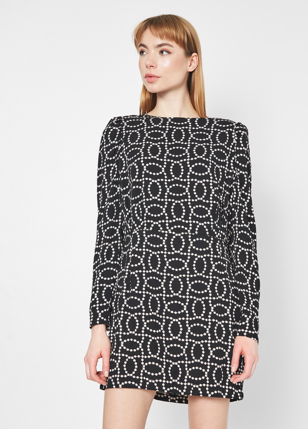 Чорна кежуал сукня H&M з малюнком