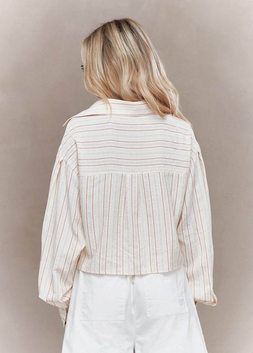 Цветная кэжуал рубашка в полоску SHEIN