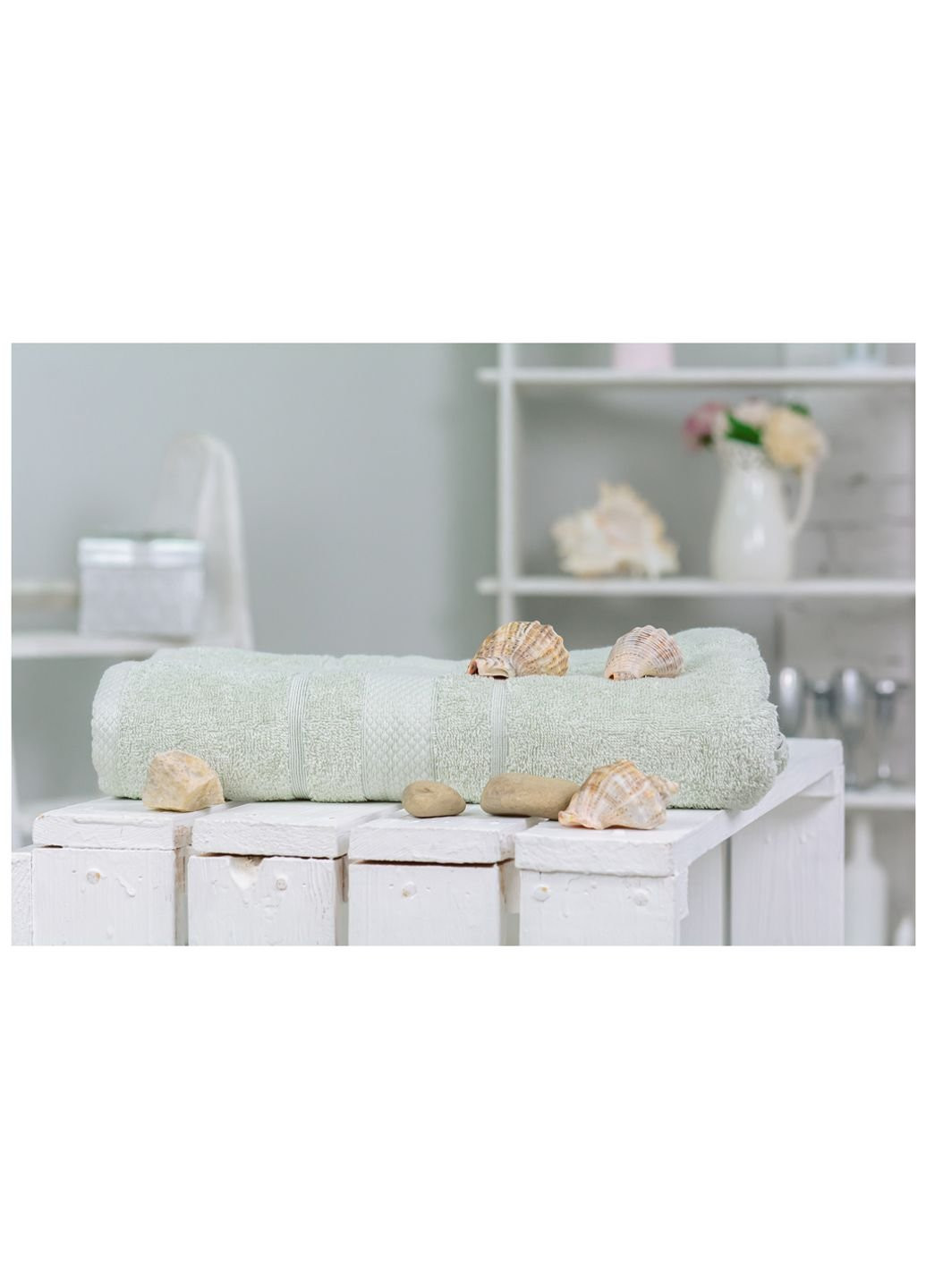 Рушник MirSon банний №5008 SoftNess Menthol 100x150 см (2200003181265) No Brand м'ятний